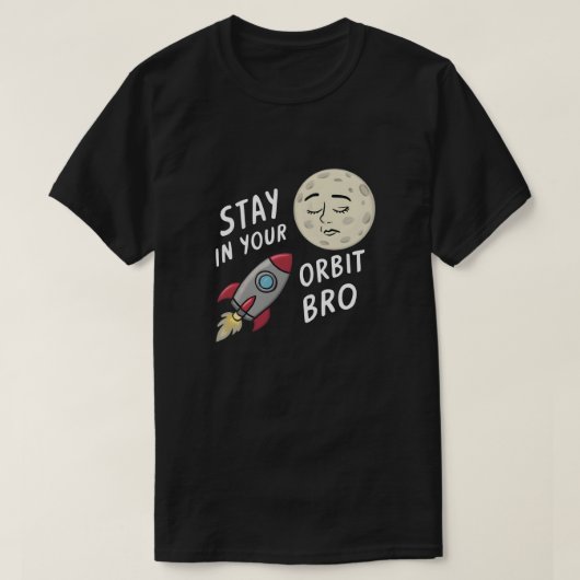 Blijf in je baan, broeder t-shirt (Design voorkant)