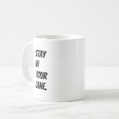 Blijf in je buurt koffiemok (Voorkant links)