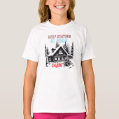 BLIJF IN JE HUT T-SHIRT (Voorkant)