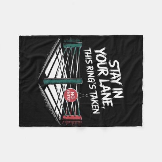 Blijf in je luie buurt fleece deken (Voorkant (Horizontaal))