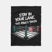 Blijf in je luie buurt fleece deken (Voorkant)