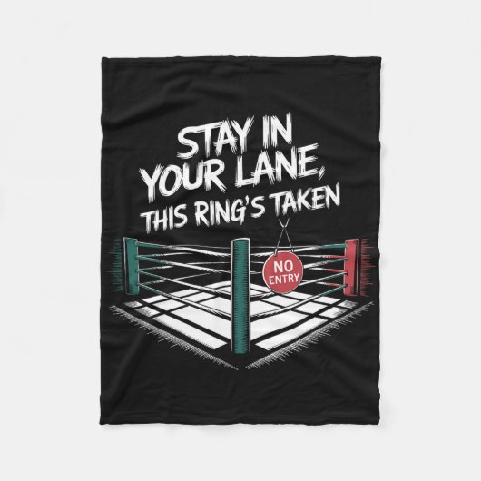 Blijf in je luie buurt fleece deken (Voorkant)