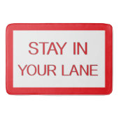 Blijf in je luie wegbord badmat (Voorkant)