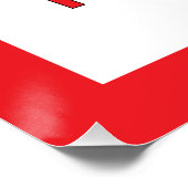 Blijf in je luie wegbord perfect poster (Hoek)