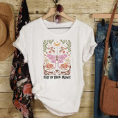 Blijf in je Magic Boho Floral Inspiration Quote T-shirt