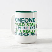 Blijf in je ogen met Franse ogen: Foamy Mok (Voorkant links)