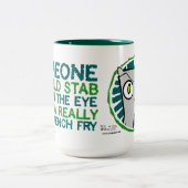 Blijf in je ogen met Franse ogen: Foamy Mok (Center)