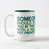 Blijf in je ogen met Franse ogen: Foamy Mok (Links)