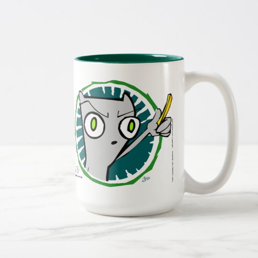 Blijf in je ogen met Franse ogen: Foamy Mok (Rechts)