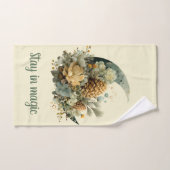 Blijf in Magische Wintermaan Design Bad Handdoek (Handdoek)