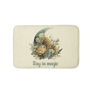 Blijf in Magische Wintermaan Design Badmat
