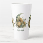 Blijf in Magische Wintermaan Design Latte Mok (Voorkant)