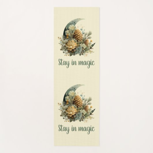 Blijf in Magische Wintermaan Design Yogamat (Voorkant)