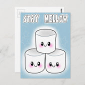 Blijf in Mellow Marshmallow Briefkaart (Voorkant / Achterkant)