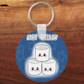 Blijf in Mellow Marshmallow Sleutelhanger (Voorkant)