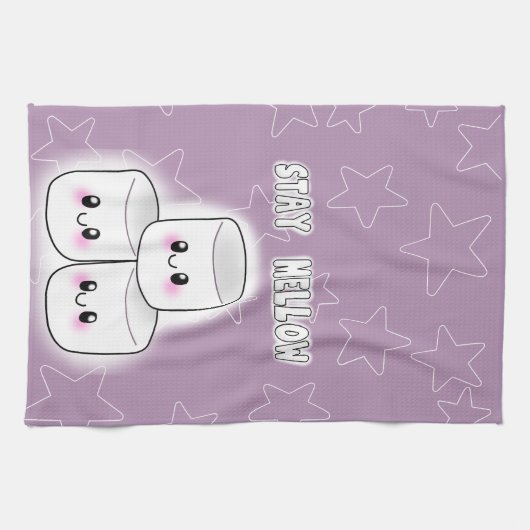 Blijf in Mellow Marshmallow Theedoek (Horizontaal)