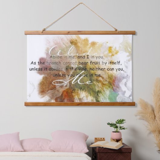 Blijf in Mij Hangend Wandkleed (Slaapkamer)
