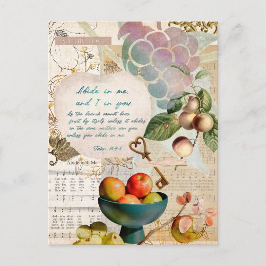 Blijf in Mij, vruchtbaar geloof Briefkaart (Voorkant)