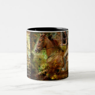 Blijf in mijn liefde tweekleurige koffiemok