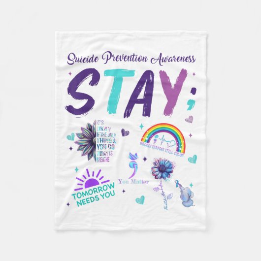 Blijf in orde als het enige wat je vandaag doet BR Fleece Deken (Voorkant)