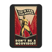 BLIJF IN YER HUUSE magnet Magneet (Verticaal)