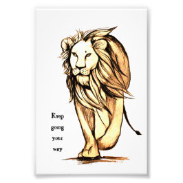 blijf je gang gaan foto afdruk