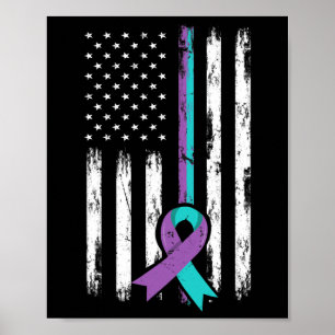 Blijf je leven problemen zelfmoordpreventie Awaren Poster