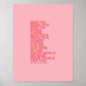 Blijf je poster zijn (Voorkant)