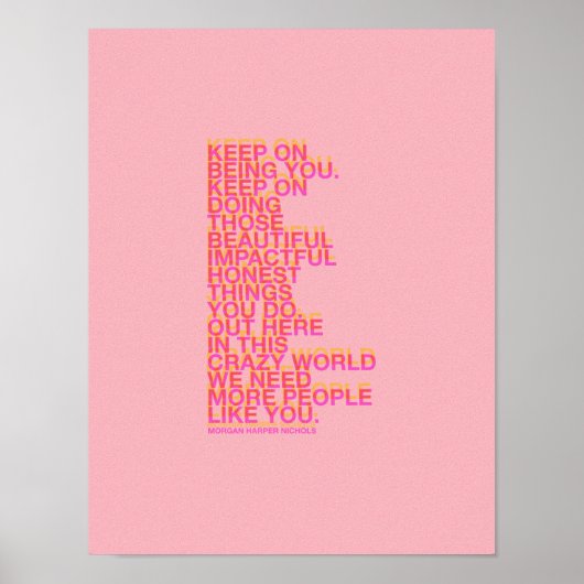 Blijf je poster zijn (Voorkant)