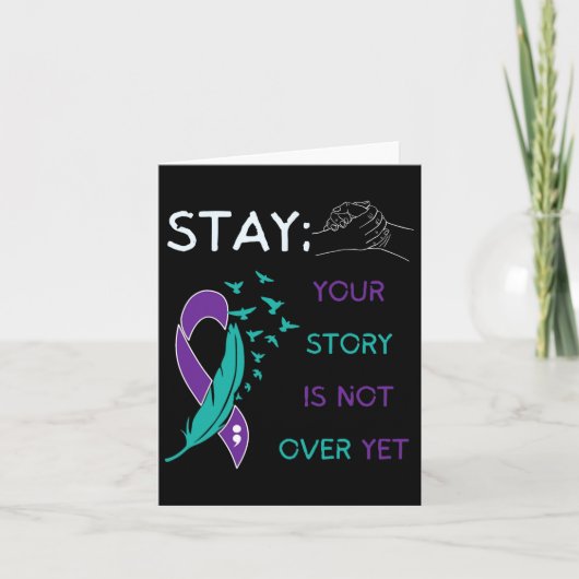 Blijf; je verhaal is nog niet voorbij, zelfmoord v kaart (Voorkant)