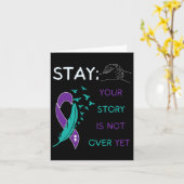 Blijf; je verhaal is nog niet voorbij, zelfmoord v kaart (Gele Bloem)