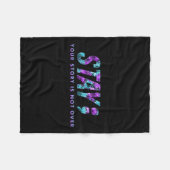 Blijf je verhaal vertellen, niet over zelfmoordpre fleece deken (Voorkant (Horizontaal))