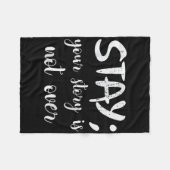 Blijf je verhaal vertellen, niet over zelfmoordpre fleece deken (Voorkant (Horizontaal))