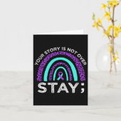 Blijf je verhaal vertellen, niet over zelfmoordpre kaart (Gele Bloem)