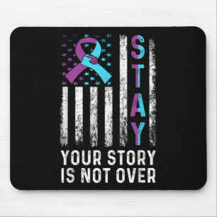 Blijf je verhaal vertellen, niet over zelfmoordpre muismat