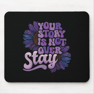 Blijf je verhaal vertellen, niet over zelfmoordpre muismat