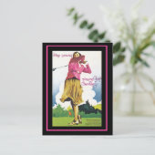 Blijf jong! Golfen in Duitsland  Ansichtkaart Briefkaart (Staand voorkant)