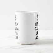 Blijf kalm als een heer - met kroon koffiemok (Center)