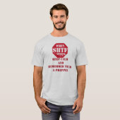 Blijf kalm als een prepper!! t-shirt (Voorkant volledig)