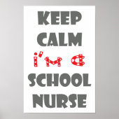 blijf kalm als schoolverpleegster poster (Voorkant)