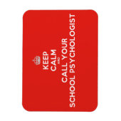 Blijf kalm & bel een school psycholoog Flex Magnet Magneet (Verticaal)