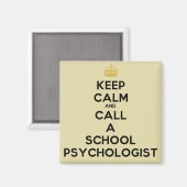 Blijf kalm & bel psycholoog magneet (Voorkant / Achterkant)