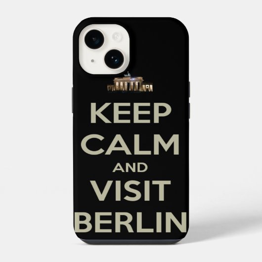 blijf kalm bezoek berlijn iPhone hoesje (Achterkant)