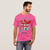 Blijf kalm bij Sky Diving T-shirt (Voorkant volledig)
