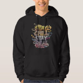 Blijf kalm, blijf echt hoodie (Voorkant)