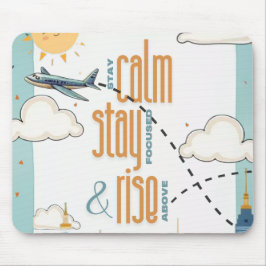 Blijf kalm, blijf gefocust en stijg boven het them muismat