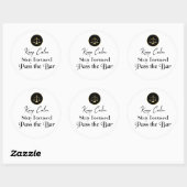 Blijf Kalm. Blijf gefocust. Ga het barexamen over. Ronde Sticker (Vel)