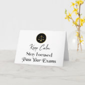 Blijf Kalm. Blijf gefocust. Geef je examens af Kaart (Gele Bloem)