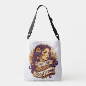 Blijf kalm, blijf iconisch - -geïnspireerd crossbody tas (Achterkant)