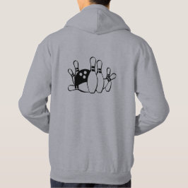 Blijf kalm Bowling Bowl Game Team Speler Hoodie
